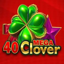 40 Mega Clover slot logo by Amusnet Interactive at BetPanda Casino