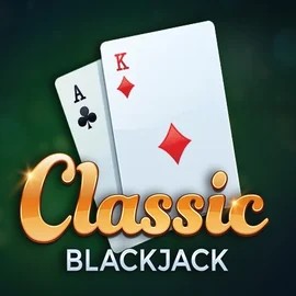 Classic Blackjack slot logo by Red Tiger Gaming at BetPanda Casino