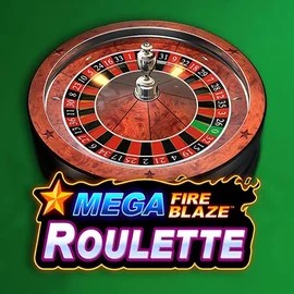 Mega Fire Blaze Roulette online game logo by Playtech on betpandaa.com