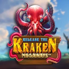 Release the Kraken Megaways online game logo by Pragmatic Play on betpandaa.com